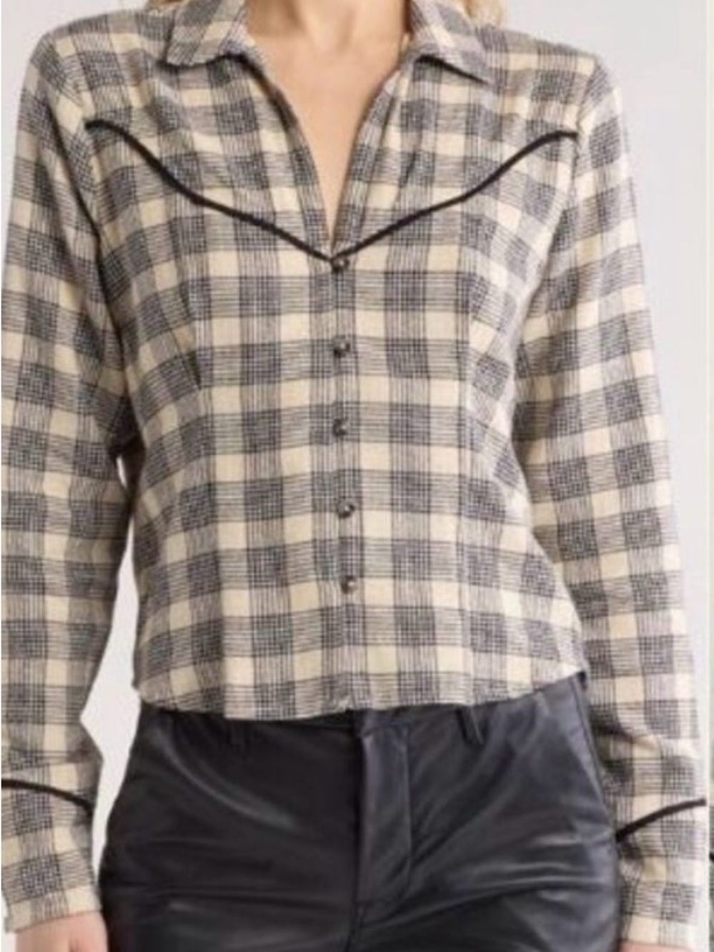 MOTHER Lookin For Trouble Western Blouse